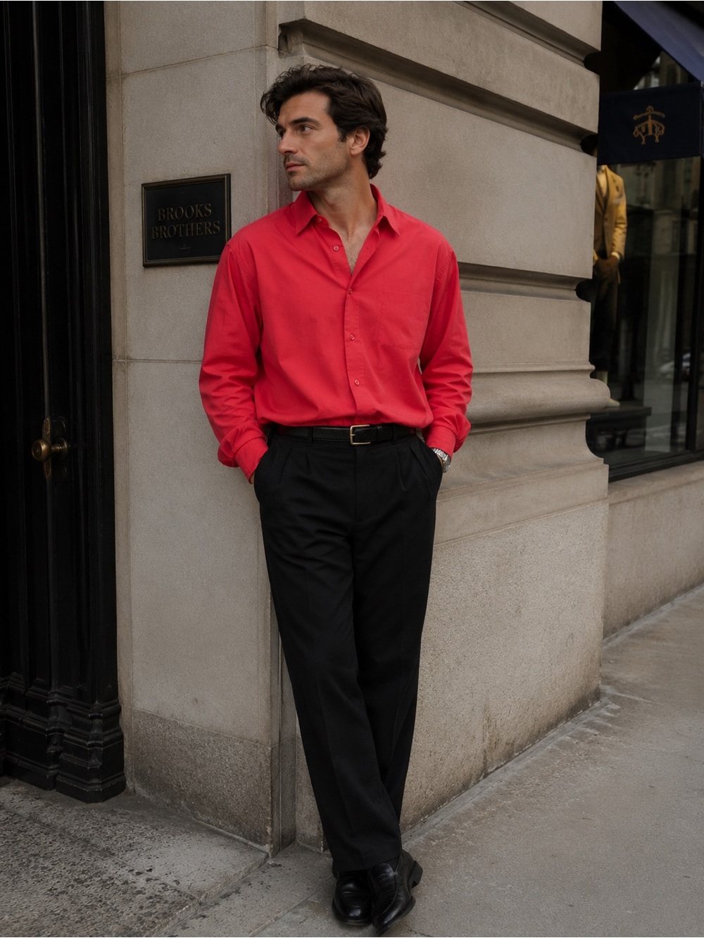 Ring Red Collared Shirt by Mercer & Spring
